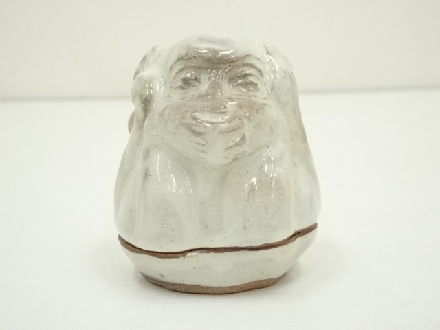 道具 ] - 道具 萩焼 二代 納富鳥雲造 干支申香合（共箱） | ネット